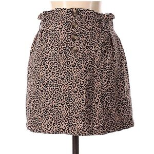American Eagle Outfitters Animal Print A-Line Skirt